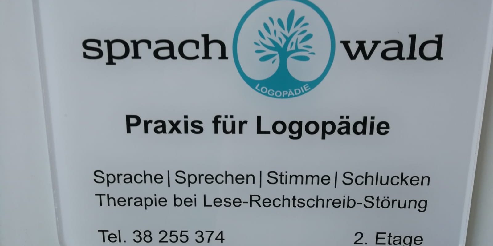 Schild Sprachwald Solingen Aussen