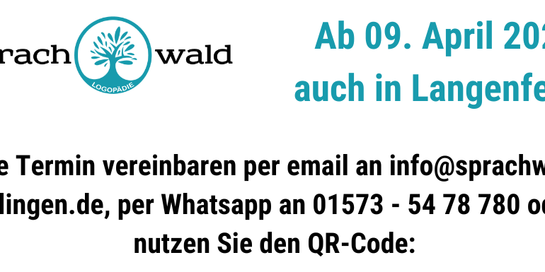 Ab 09. April 2024 ist Sprachwald Solingen auch in Langenfeld anzutreffen